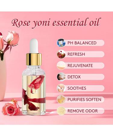 2 PCS Yoni Essential Oil for Women - Natural Feminine Deodorant with Rose Oils - pH Balanced and Odor Eliminator (1 fl oz) - Buy Online on GoSupps.com