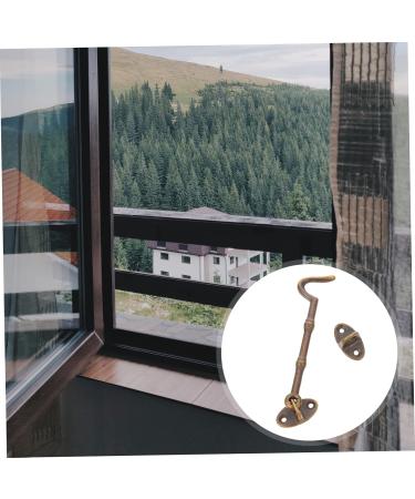 Alipis 1 Set Door and Window Buckle Vintage Window Hook Window Lock Hook Buckle Hook Door Latch Pure Copper 10.5X3.1X0.6CM Bronzed - Buy Online on GoSupps.com