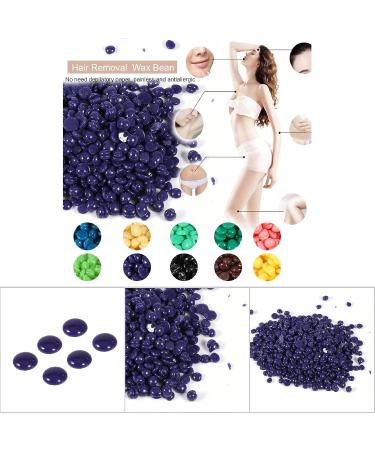 100g Lavender Hair Removal Wax Beans for Women & Men - Depilation Wax Pearls for Bikini Eyebrows Face Armpits - All Skin Types - 1 Pack - Buy Online on GoSupps.com