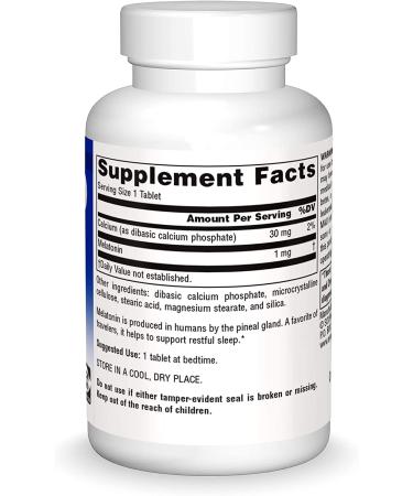 Source Naturals Melatonin 1 mg - Sleep Support - 100 Tablets - Buy Online on GoSupps.com
