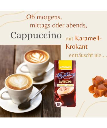  MASSIMO Massimo Pack of 160 Instant Caramel and Cappuccino Coffee Sticks - 12.5g - Flavored drink powder with soluble caramel-flavored cappuccino powder - Buy Online on GoSupps.com