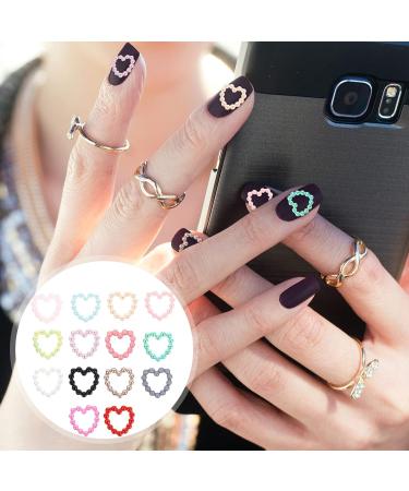 1 Nail Art Accessories 3 Nail Rhinestones Heart Nail Art Decals Nail Art Rhinestones Heart Shape Nail Decal Pearl Nail Art Flatback Pearl Trim Nail Art Pearls Charm Abs Stud Style 2 - Buy Online on GoSupps.com