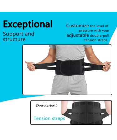 Back Brace for Lower Back Pain Relief | Sciatica Herniated Disc & Scoliosis - Breathable Support Belt for Men & Women (Large - Buy Online on GoSupps.com