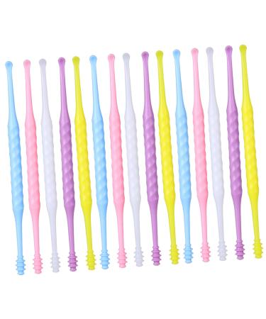 HONMEET 20Pcs Ear Wax Removal Tools Double Head Ear Cleaner with Spiral Design Portable Ear Tool for Gentle and Efficient Ear Cleaning