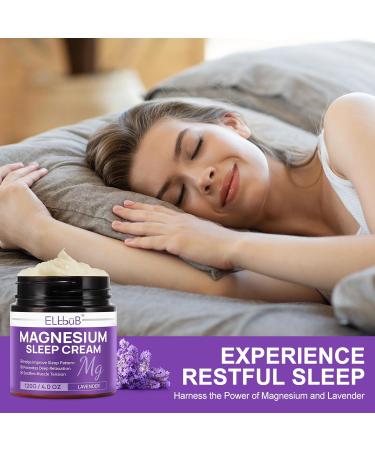 Magnesium Cream for Sleep - Enriched with Almond Oil Lavender and Vitamin E for Deep Relaxation - Natural Magnesium Lotion for Skin Nourishment and Quick Absorption - Lavender 4 Fl Oz (Pack of 1) - Buy Online on GoSupps.com