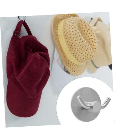 Alipis 2pcs Hook up Wall Mount Clothing Rack Towel Hook Rustic Coat Hooks Wall Hanger Hook Rack Sucker 4.5X4.5cm Silver - Buy Online on GoSupps.com