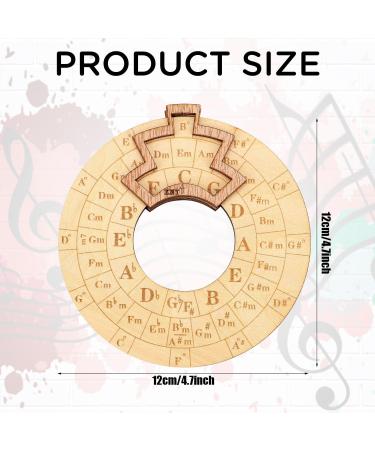 Wooden Melody Tool | Round Chord Wheel for Musicians | Circle of Fifths | Enhance Your Music Skills - Buy Online on GoSupps.com