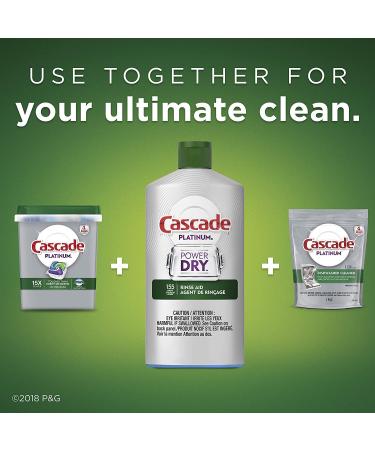 Cascade Rinse Aid Platinum - 30.5 oz - Regular Scent | Dishwasher Rinse Agent - Buy Online on GoSupps.com