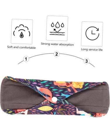 6pc Reusable Bamboo Panty Liners Set | Maternity & Incontinence Pads | Washable Cloth Charcoal Napkins for Women & Girls - Buy Online on GoSupps.com