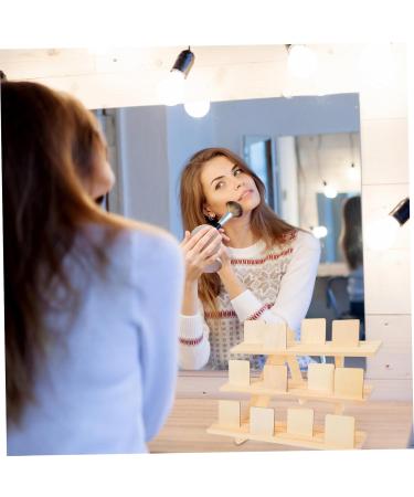 POPETPOP 1pc Nail Art Display Stand Make up Kit Tiered Nail Art Stand Makeup Tools Wooden Nail Color Board Beauty Tools Acrylic Stands for Display Nail Art Tools Log Sample Manicure Tools - Buy Online on GoSupps.com