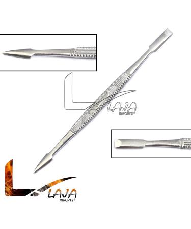 LAJA IMPORTS SET OF 100 PROFESSIONAL NAIL CUTICLE PUSHER STAINLESS STEEL FOR MANICURE AND PEDICURE - Buy Online on GoSupps.com