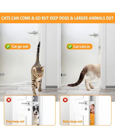 2Pcs Cat Door Holder Latch - Easy Install Flex Strap Alternative for Interior Cat Doors - Keep Dogs Out - No Need for Baby Gate or Pet Door - Litter & Food Access Control - Gold - Buy Online on GoSupps.com