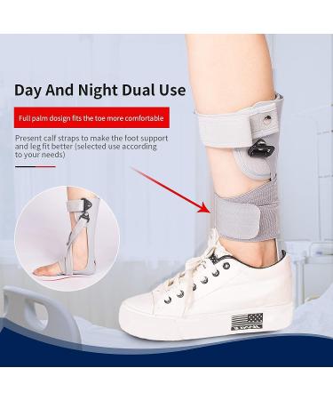 GHORTHOUD AFO Foot Drop Brace Splint - Large-Left | Ankle Foot Orthosis for Stroke Hemiplegia - Walking & Sleeping with Shoes - Buy Online on GoSupps.com
