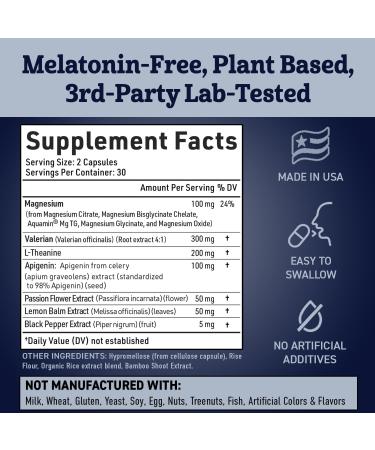 Apigenin Supplement for Sleep. Best Natural Sleep Aid Without Melatonin for Adults. With L-Theanine & Magnesium. Plant-Based Nighttime Support. Apigenina Suplemento. - Buy Online on GoSupps.com