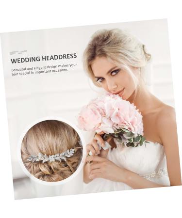 Angoily Bridal Comb for Wedding Silver Leaf Hair Comb Wedding Hair Clip Goddess Headpiece Wedding Hair Comb Silver Retro Hair Combs Bridal Hair Clip Bride Manual Hair Accessories - Buy Online on GoSupps.com