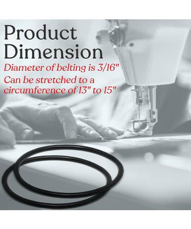 KCHEX Universal Sewing Machine Motor Stretch Belt - Compatible with 13-15 Singer White Machines - Buy Online on GoSupps.com