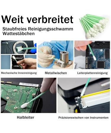 Buy 50 Reusable Foam Cleaning Cotton Swabs for Inkjet Printers & Cameras - Optimal Cleaning Sticks for Print Head & Optical Lens Care - Buy Online on GoSupps.com