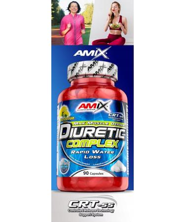 AMIX Diuretic Complex - 90 Capsules + Pill Box | Enhance Wellness & Support Healthy Water Balance - Buy Online on GoSupps.com