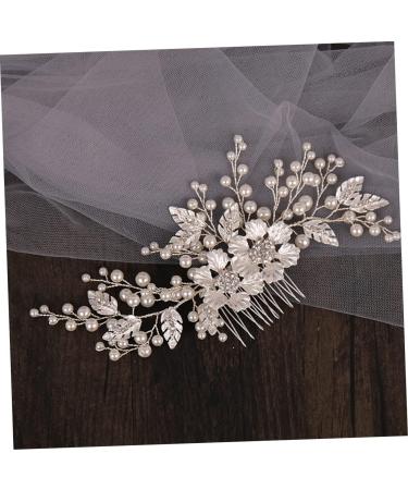 FRCOLOR Flower Comb Bridesmaids Hair Bridal Comb Headdress Floral Crystal Hair Comb Vintage Bridal Hair Flower Crystal Bridal Hair Comb Bride Wedding Hair Comb Miss Zinc Alloy Abs Flowers - Buy Online on GoSupps.com