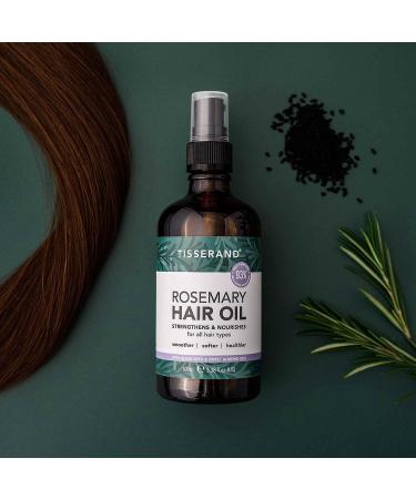Tisserand Aromatherapy Natural Pure Rosemary Essential Oil Hair Oil Sunflower Oil Hair Care Oil 100% Natural Oil 100 ml - Buy Online on GoSupps.com