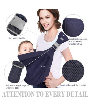 Adjustable Labor-Saving Baby Sling Carrier - Dark Blue | For Newborn to Toddler - Buy Online on GoSupps.com