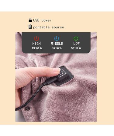 Multifunctional USB Electrical Heating Cushion - Fast Flannel Warmer for Office Lunch | Washable Gray Blanket (62.9 x 31) - Buy Online on GoSupps.com