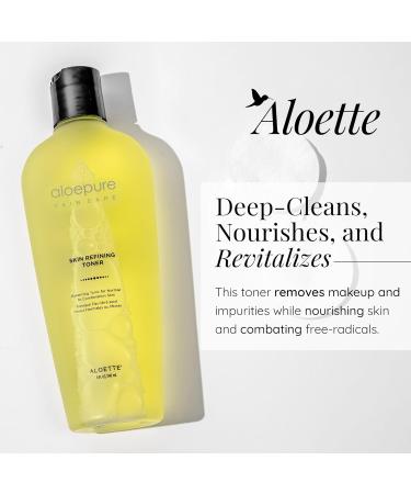 Aloette Skin Refining Toner - Deep Cleansing Hydrating Facial Toner for Normal to Combination Skin - Rejuvenates & Revitalizes - 8 Fl Oz - Shop Internationally - Buy Online on GoSupps.com