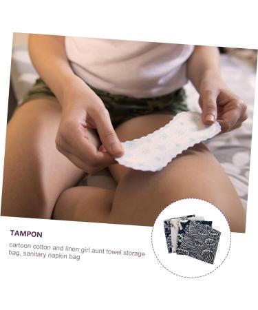 8-Piece Women's Napkin Cloth with Elephant Organizers - Travel Gift Menstrual Pouch, Assorted Colors - Pack of 1 - Buy Online on GoSupps.com