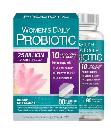 TN Women's Probiotic Capsules 90 Count - Multi-Strain Formula with Prebiotic Fiber