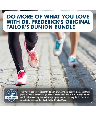Dr. Frederick's Tailor's Bunion Pain Relief Bundle - 6 Shields & Spacers + 6 Gel Pads - Protector for Shoes - Buy Online on GoSupps.com