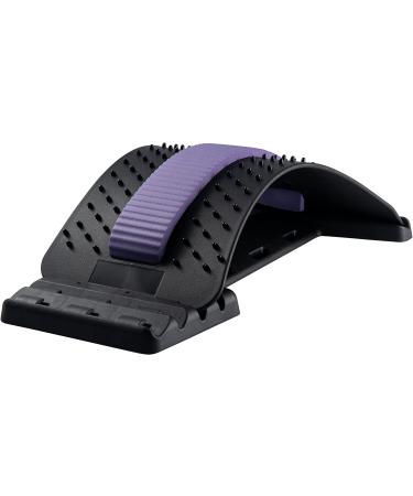 Back Massager Stretcher Waist Lumbar Support Pain Relief Tool - Purple - Buy Online on GoSupps.com