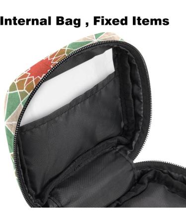 Trippy Mandala Sanitary Napkins Storage Bag | Portable Menstrual Cup Pocket for Teen Girls & Women - Buy Online on GoSupps.com