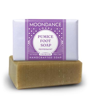 Soapsations Foot Scrub Soap - Handmade Pumice Soap with Tea Tree and Peppermint Essential Oils