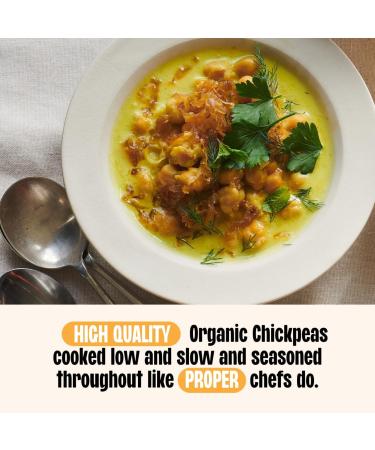 Bold Bean Co Organic Chickpeas. 1 x 700g Jar All Natural Ingredients Suitable for Vegans - Buy Online on GoSupps.com