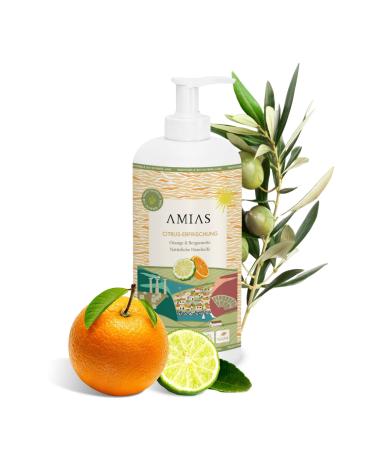 Orange & Bergamot Hand Soap 500 ml - 97% Natural - Super Refreshing