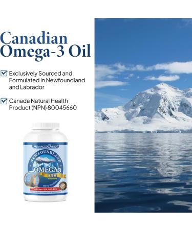 ADVANCED OMEGA Seal Oil 1000MG (300 Count) Canadian Newfoundland Harp Seal Omega-3 Supplement Non-GMO Gluten-free Soy-free and Dairy-free Made in Canada 300 count (Pack of 1) - Buy Online on GoSupps.com