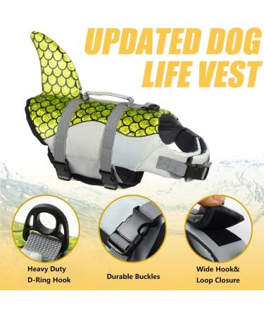 Buy Emust Dog Swimming Vest - Ripstop Protection Suit with Rescue Handle for Small to Large Dogs - Safety Swimming Gear in Olive Green X-Large Size - Buy Online on GoSupps.com