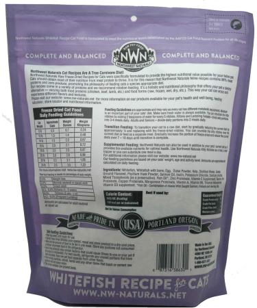 Northwest Naturals Freeze-Dried Whitefish Raw Cat Food 2 Pack - 11 oz Each - Buy Online on GoSupps.com