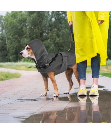 Waterproof Dog Coat with Hood & Reflective Features | Mosucoirl for Small to Medium Dogs - Navy - Buy Online on GoSupps.com