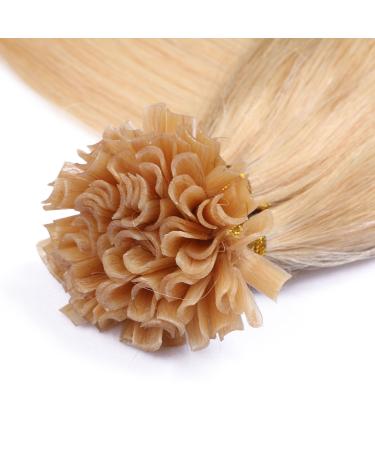 Keratin Bonding Hair Extensions #24 Goldblond 70cm - 50 Strands - 1G 100% Remy Real Hair U-Tip by Novon Hair Extensions - Buy Online on GoSupps.com