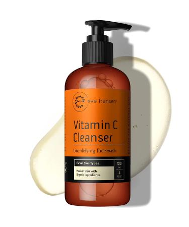 Vitamin C Cleanser | Anti-Aging Face Wash for Fine Lines, Dark Circles & Age Spots | Cruelty-Free Gel with Aloe Vera & Vitamin E - Buy Online on GoSupps.com