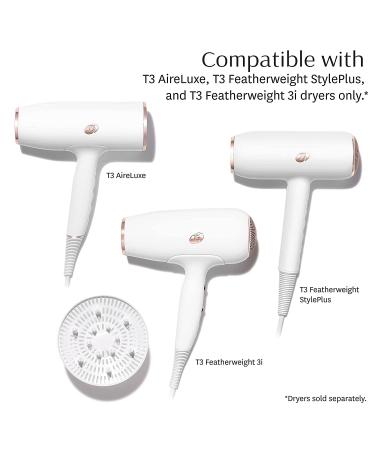 T3 SoftTouch 3 Diffuser for Voluminous & Defined Curls | Anti-Frizz, Smooth & Shiny Hair | Compatible with T3 AireLuxe, Featherweight StylePlus & Featherweight 3i Dryers - Buy Online on GoSupps.com