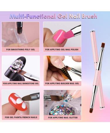 Makartt 6Pcs Nail Art Brushes Kit - Liner, Flat, Round & Angled Gel Nail Brushes, Dotting Tools, Rhinestones Picker - Perfect for Nail Salon and DIY Home Manicures - Buy Online on GoSupps.com