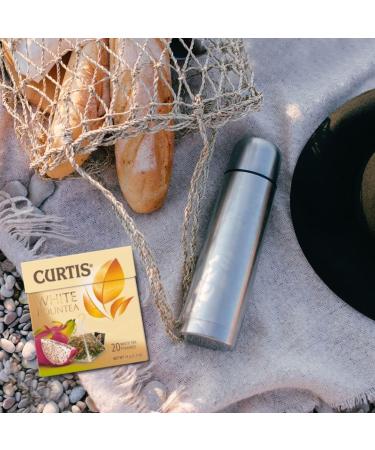 Curtis Green Tea Premier Chinese Green Tea Blended with Exotic Fruits 20 Individual Mesh Pyramids WHITE BOUNTEA - Buy Online on GoSupps.com