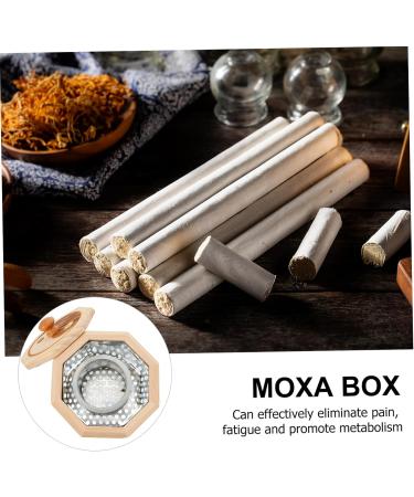 Ultechnovo 3-Piece Moxibustion Box Set | Moxa Massage Device for Pain Relief | Kegel Roll & Mugwort Stick Burner | 12.5x12cm - International Shipping Available - Buy Online on GoSupps.com