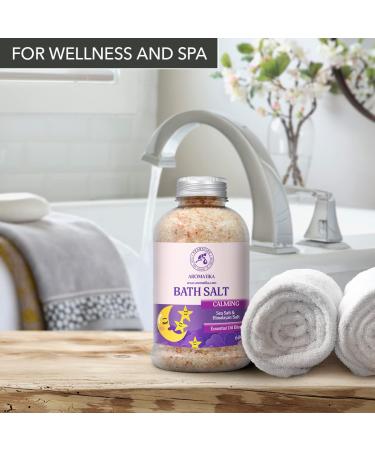 Soothing Swimming Salt 600g with Essential Oils | Sandalwood Lavender & Bergamot | Natural Bath Salt for Sleep & Relaxation | Personal Care - 1 Pack - Buy Online on GoSupps.com