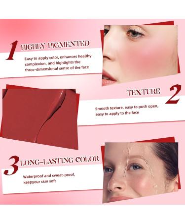 HOSAILY 6 Colors Mini Cream Blush Stick Set Matte Velvet Cream Blush Makeup Lightweight Natural Blendable Face Blush Stick Multi-Use Lip and Cheek Tint Cream Blusher for All Skin Tones - Buy Online on GoSupps.com