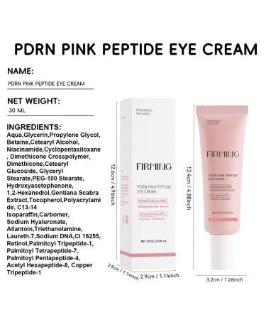 Mtmult Eye Cream Anti Aging Salmon DNA PDRN Pink Peptide Skin Care with 5% Niacinamide Retinol Peptides Sodium Hyaluronate | Eye Treatment for Fine Lines Dark Circles | 1.01fl.oz - Buy Online on GoSupps.com