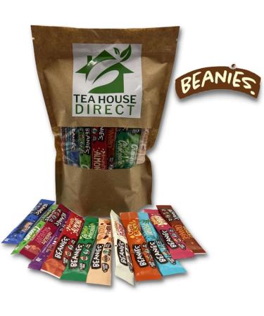 Beanies Mixed Flavour Instant Coffee - Irish Cream Chocolate Orange Caramel Popcorn Mint Chocolate Amaretto Almond Coconut Delight Nutty Hazelnut and more | Flavour for Every Mood | 144 Sachets - Buy Online on GoSupps.com