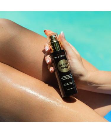 NL Beauty Beach Babe 2-in-1 Fast Tanning Oil with Vegetable Oils Salicornia and Peptides - Colorless Tanning Accelerator - 100ml - Buy Online on GoSupps.com